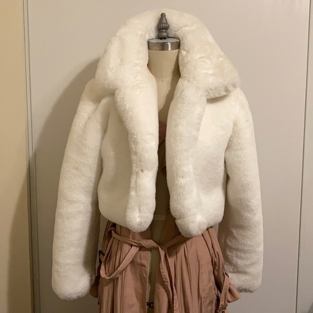Faux Fur Cropped Jacket